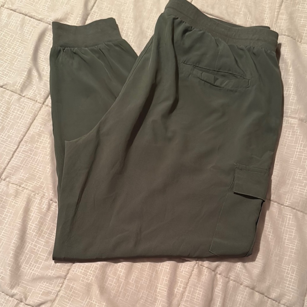 Women’s green joggers